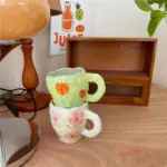 retrohandpaintedfloralmugjapanesestyle_7 Retrohandpaintedfloralmugjapanesestyle