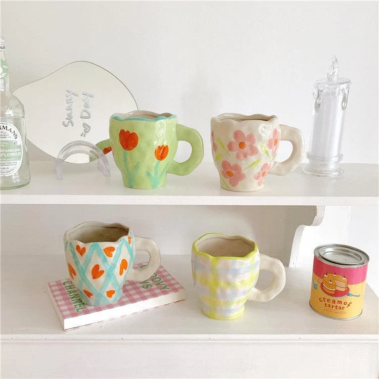 Retrohandpaintedmugcottagecore 11