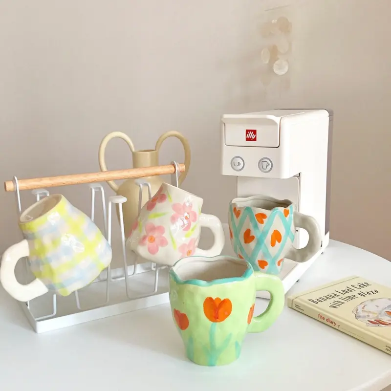 Retrohandpaintedmugcottagecore