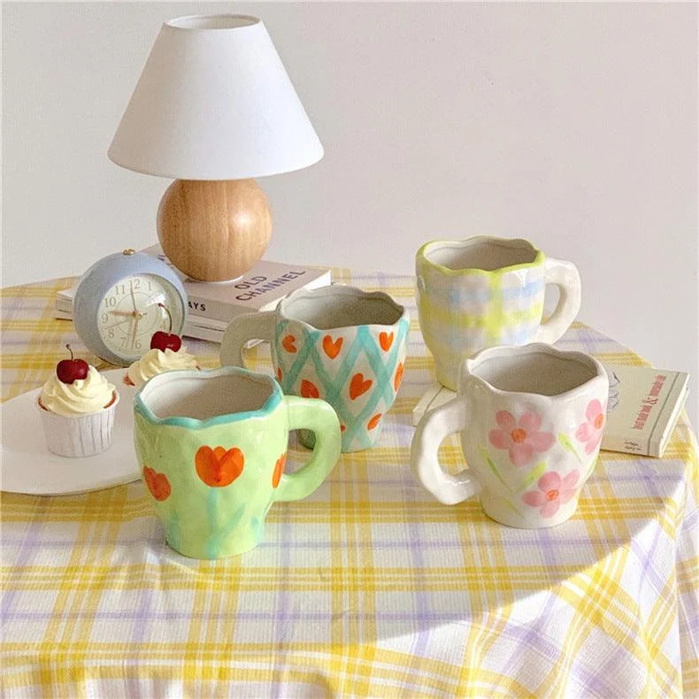 Retrohandpaintedmugcottagecore 2