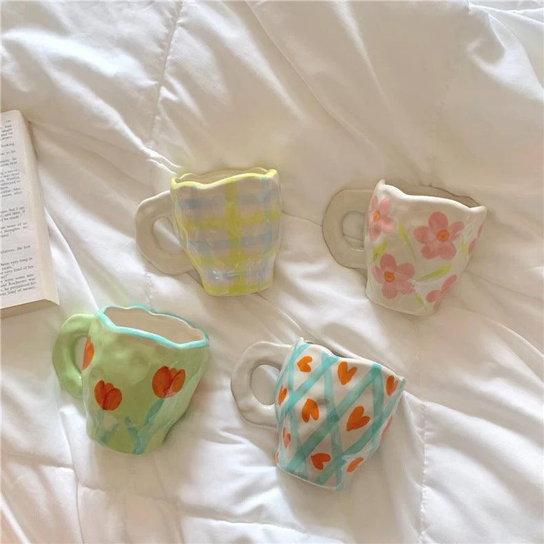 Retrohandpaintedmugcottagecore 3