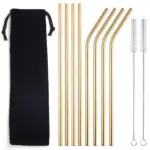 Reusable metal drinking straws 8pcdrinkswareliving simply house