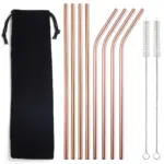 Reusable metal drinking straws 8pcdrinkswareliving simply house