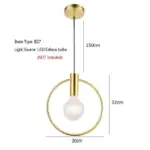 Ring hanging lights 2030cm