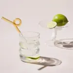 Ripple glass tumbler cup