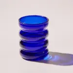 Ripple glass tumbler cup