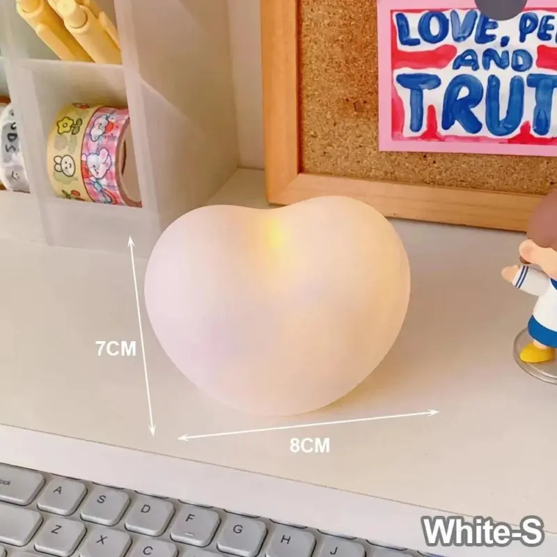 Romantic love heart shaped led lamp