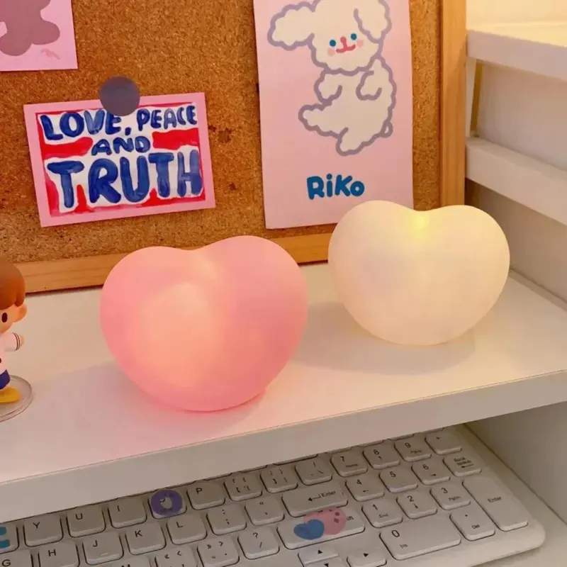 Romantic love heart shaped led lamp