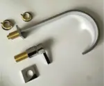 Rose gold 360 degree rotating bathroom faucet