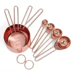 Rose gold stainless steel measuring cups main
