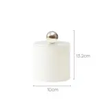Rotating storage box with contrasting lid