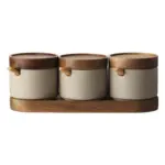 Round ceramic seasoning jar setkitchenliving simply house