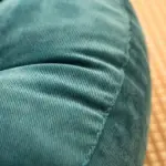 Round corduroy solid tufted thick cushion