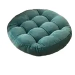 Round corduroy solid tufted thick cushion