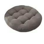 Round corduroy solid tufted thick cushion