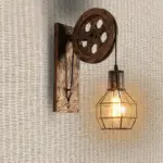 Rustic vintage retro industrial wall light