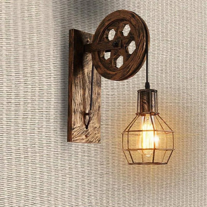 Rustic Vintage Retro Industrial Wall Light 145298