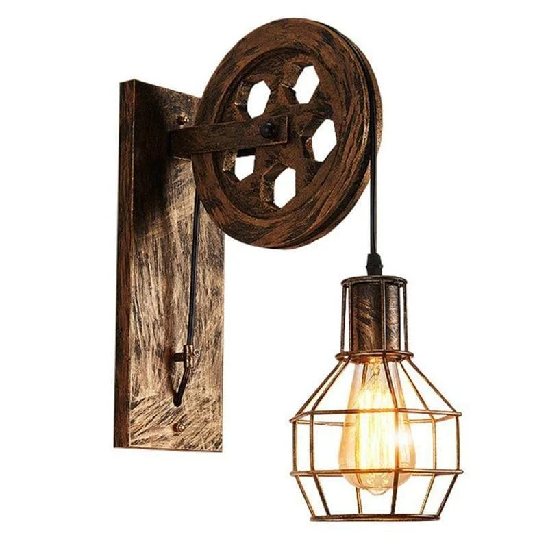 Rustic Vintage Retro Industrial Wall Light 682356