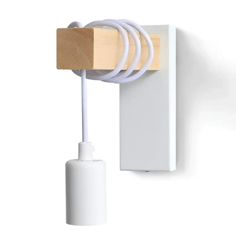 Rusticbeam holz eisen wandlampe rustikale wandleuchte industrial style xlumina