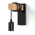 Rusticbeam holz eisen wandlampe rustikale wandleuchte industrial style xlumina2