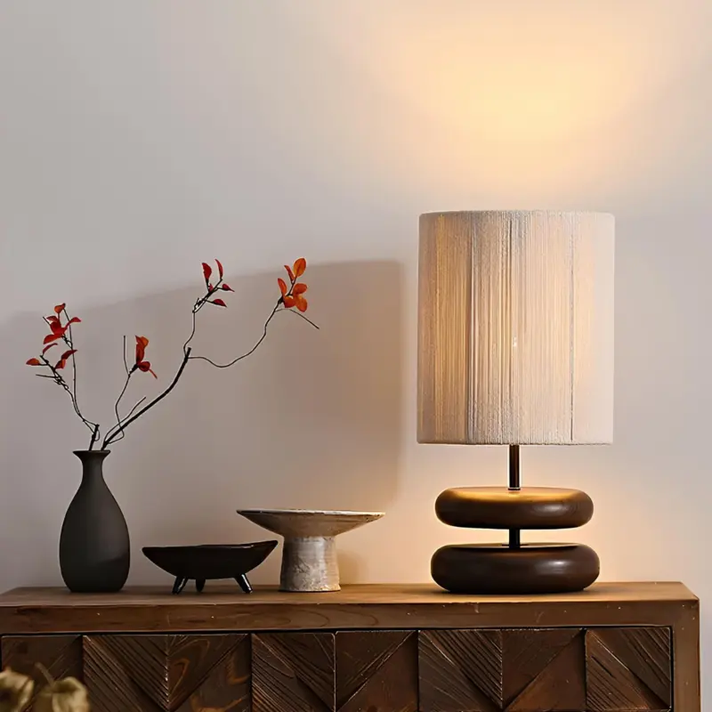 Rustikale twine rustikale tischlampe hanfseil industrie stil wohnzimmer schlafzimmer xlumina