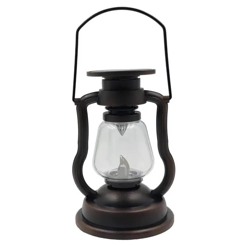 Rustikales leuchten retro petroleum tischlampe outdoor deko braun klassisch xlumina2