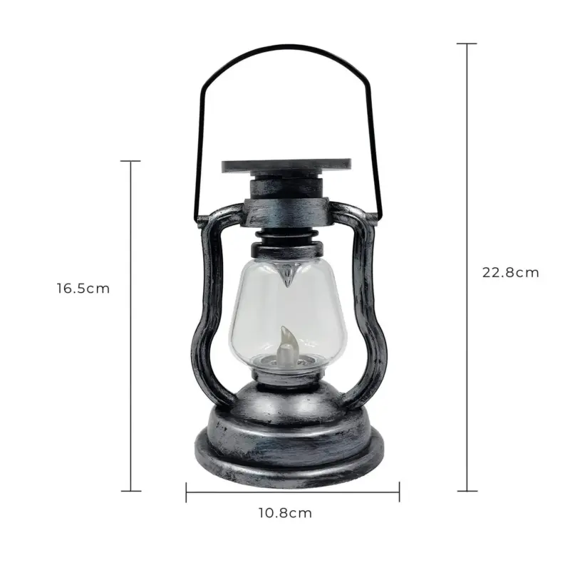 Rustikales leuchten retro petroleum tischlampe outdoor deko braun klassisch xlumina6