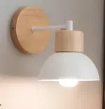 Rustikbalken holz wandleuchte rustikales design e27 warmlicht xlumina