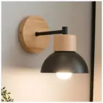 Rustikbalken holz wandleuchte rustikales design e27 warmlicht xlumina