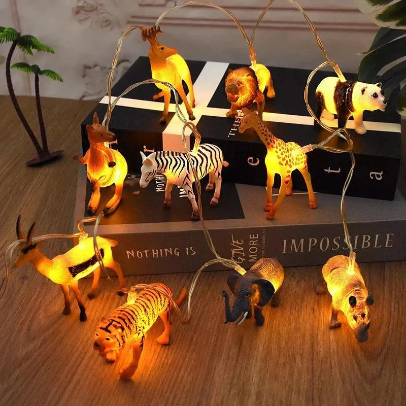 Safari Animals Night Light Garland 556898