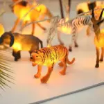 Safari animals night light garland