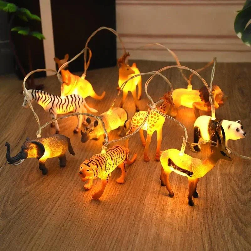 Safari Animals Night Light Garland 756185