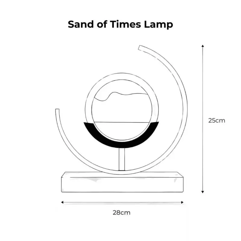 Sand of times minimalischtische lampe