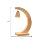 Scandilight boog tischlampe nordisches design e27 weiss holz xlumina5