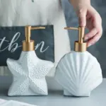 Seashell and starfish soap bottle patchandbagel