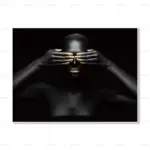 senses-african-abstract-gold-black-canvas-unframed-poster-338133 Senses african abstract gold black canvas unframed poster