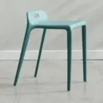 Set of four colourful modern kitchen dining chairs