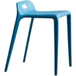 Set of four colourful modern kitchen dining chairs