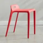 Set of four colourful modern kitchen dining chairs