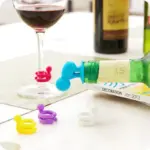 Seven piece wine glass charms party set
