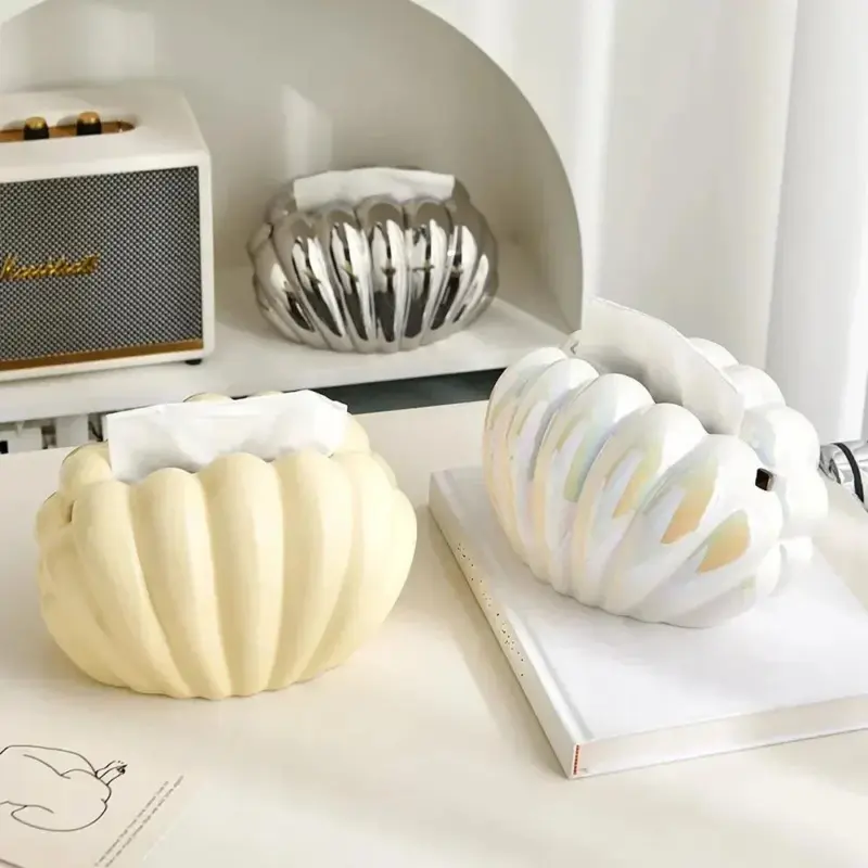 Shell shaped tissue box