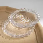 Shell shaped white ceramic jewellery tray