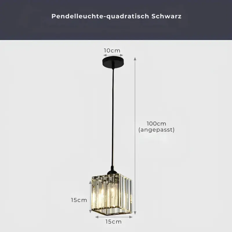 Shimmerglo moderne k9 kristall pendellampe gold schwarz modern design wohnzimmer essen xlumina3