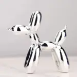 Shiny resin balloon dog living room ornament