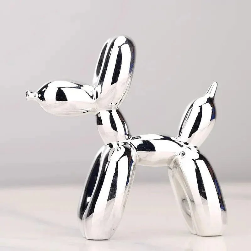 Shiny Resin Balloon Dog Living Room Ornament 176395