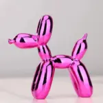Shiny resin balloon dog living room ornament