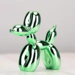 Shiny resin balloon dog living room ornament
