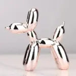 Shiny resin balloon dog living room ornament