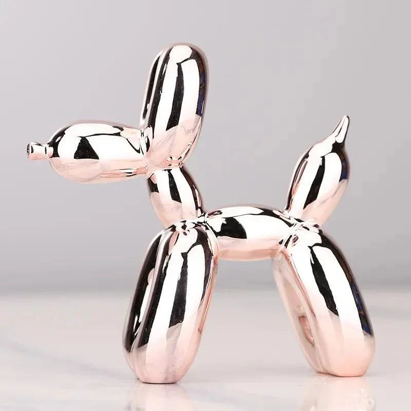 Shiny Resin Balloon Dog Living Room Ornament 429549