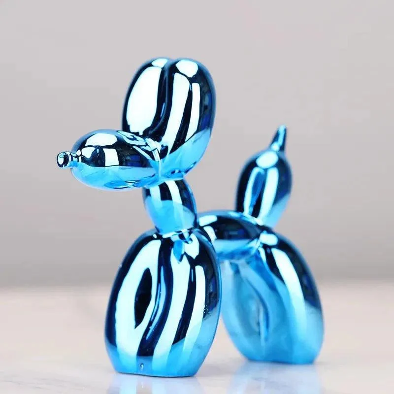 Shiny Resin Balloon Dog Living Room Ornament 470150